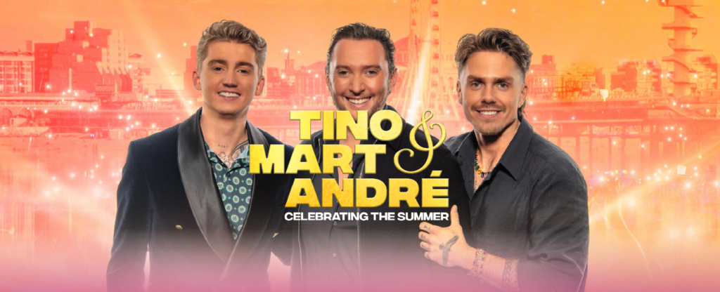 TINO, MART & ANDRÉ komen naar Scheveningen