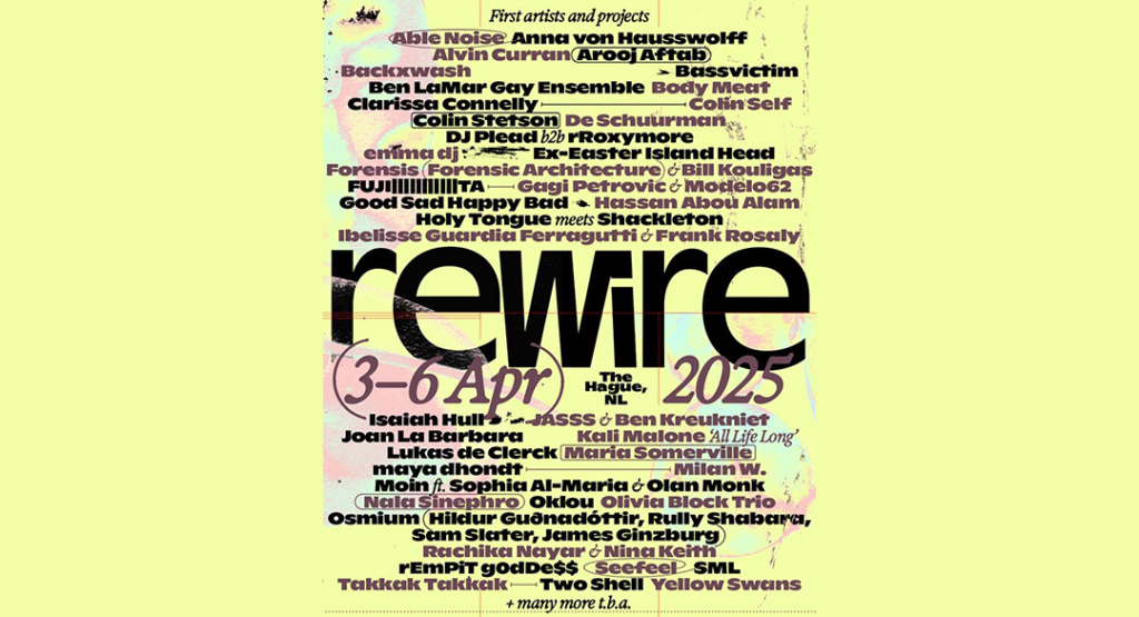 Rewire 2025 breidt line-up uit met 35 nieuwe acts