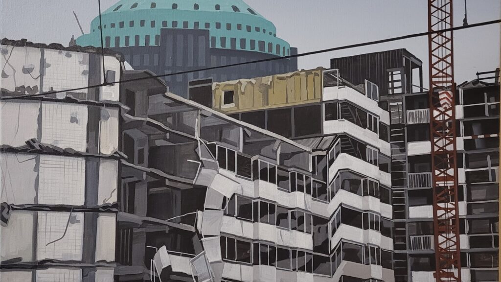 Willem van der Hofstede schildert het onaffe Den Haag