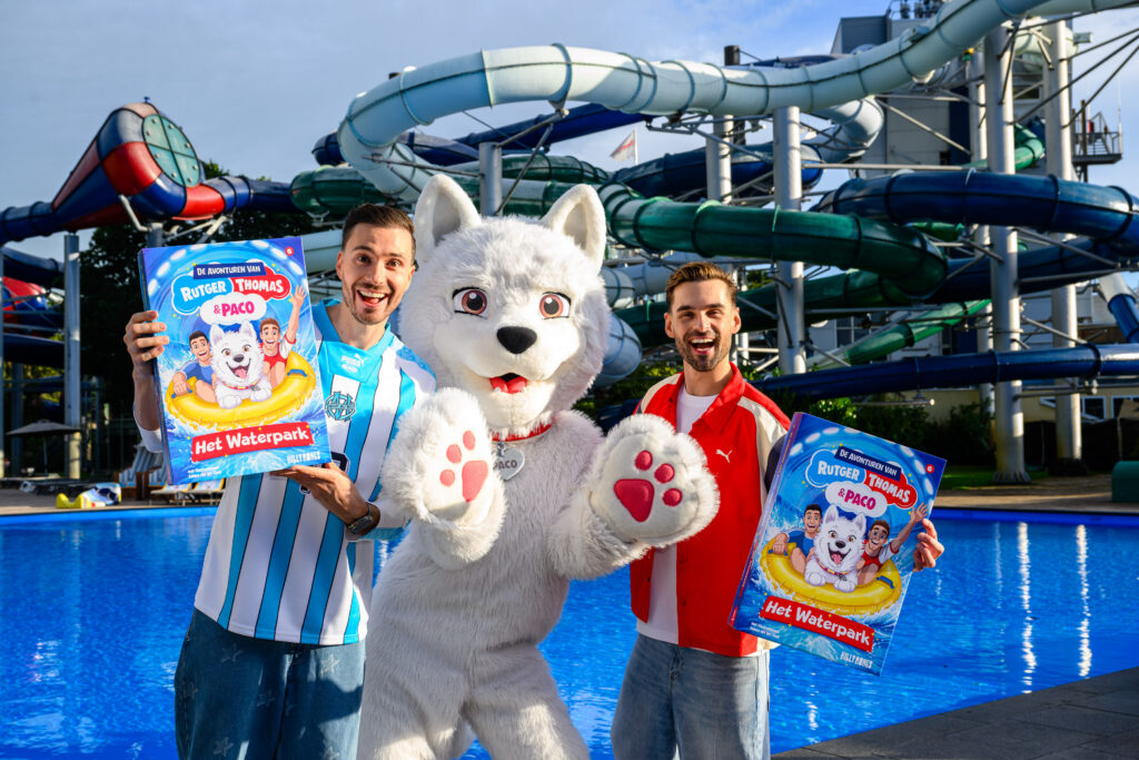 Tikibad omgetoverd tot Paqualand tijdens boeklancering van Rutger, Thomas & Paco