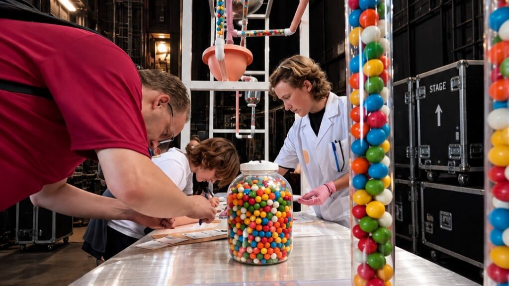 Samen bij Festivalcentrum De Betovering een groots kunstwerk kauwen